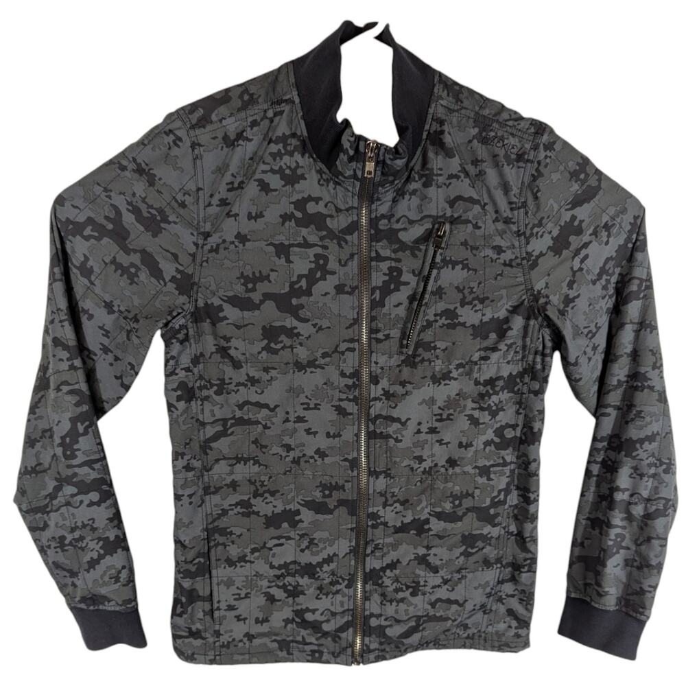 EZEKIEL Gray CAMO JACKET Mens Medium Skater CAMOUFLAGE Skateboarding